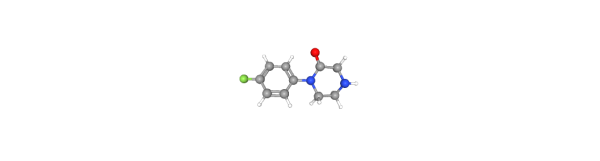 1-(4-Fluorophenyl)piperazin-2-one hydrochloride التركيب الكيميائي