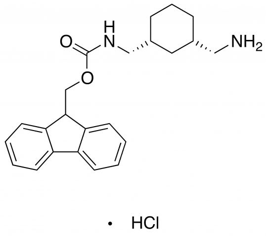 Fmoc-1,3-cis-diaminomethyl-cyclohexane hydrochloride Chemische Struktur
