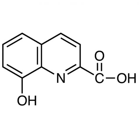 8-Hydroxy-2-quinolinecarboxylic acid 化学構造