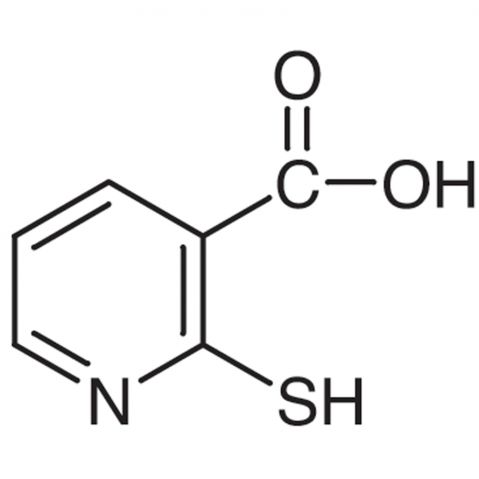 2-Mercaptonicotinic acid 化学構造