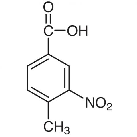 4-Methyl-3-nitrobenzoic Acid Chemical Structure
