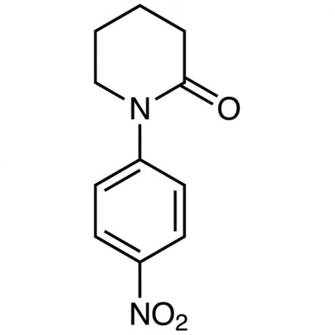 1-(4-Nitrophenyl)-2-piperidone 化学構造