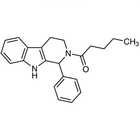 1-[1-Phenyl-3,4-dihydro-1H-pyrido[3,4-b]indol-2(9H)-yl]pentan-1-one Chemical Structure