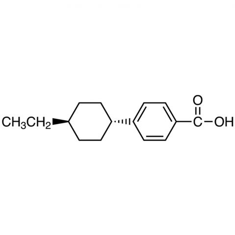 4-((1r,4r)-4-Ethylcyclohexyl)benzoic acid Chemische Struktur