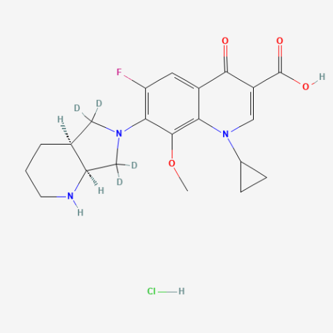 rac cis Moxifloxacin-d4 Hydrochloride Chemical Structure