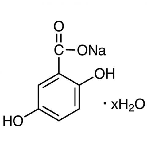 Gentisic acid sodium salt hydrate Chemical Structure