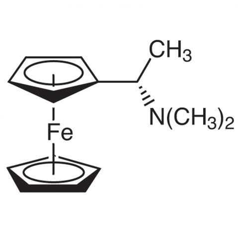 (S)-(-)-N,N-Dimethyl-1-ferrocenylethylamine Chemische Struktur