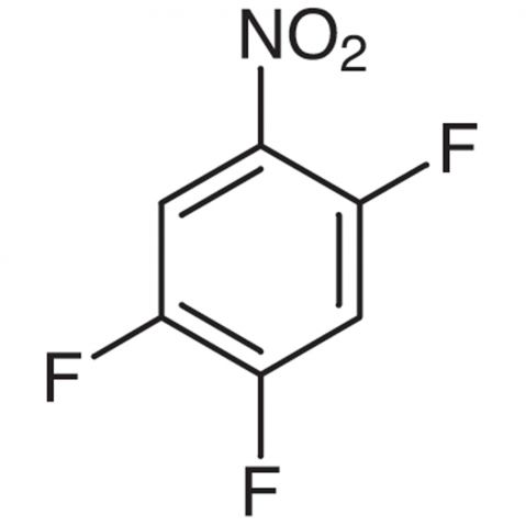 2,4,5-Trifluoronitrobenzene Chemische Struktur