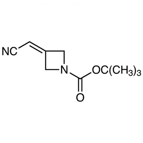 1-(tert-Butoxycarbonyl)-3-(cyanomethylene)azetidine Chemical Structure