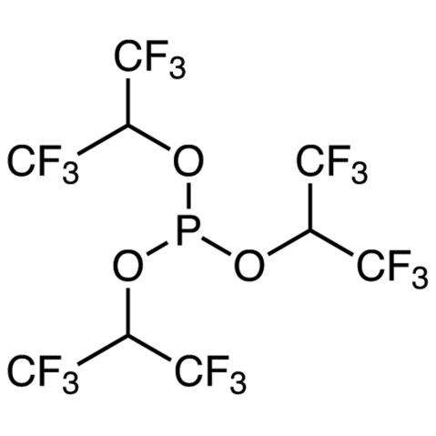 Tris(1,1,1,3,3,3-hexafluoro-2-propyl) Phosphite Chemical Structure