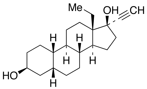 3β,5β-Tetrahydro Norgestrel Chemical Structure