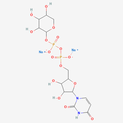 Uridine 5′-diphosphoxylose sodium salt Chemical Structure