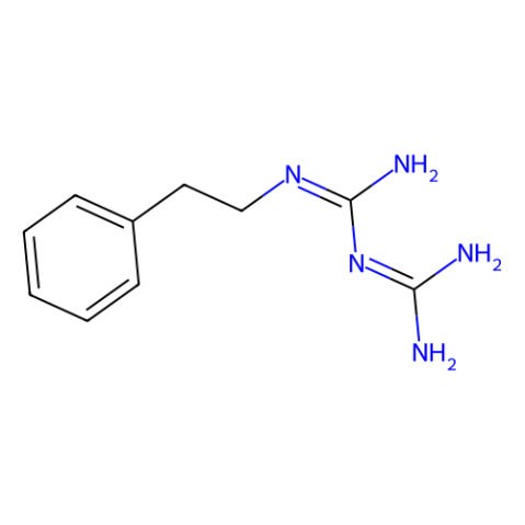 N-Phenethylbiguanide 化学構造