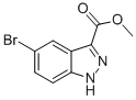 Methyl 5-bromo-1H-indazole-3-carboxylate 化学構造