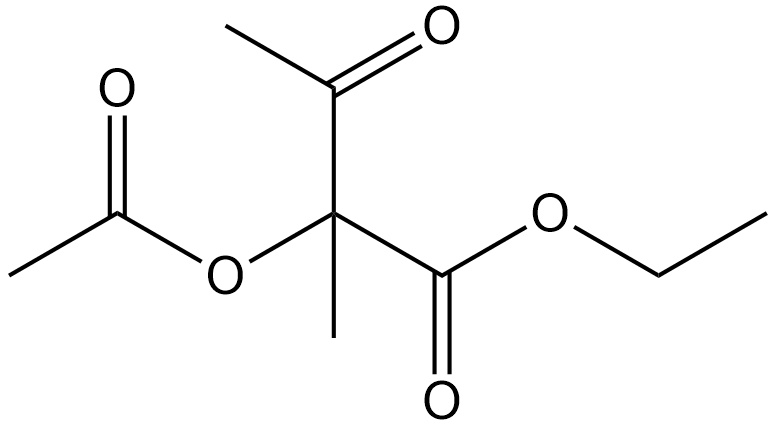 Ethyl 2-acetoxy-2-methylacetoacetate التركيب الكيميائي