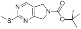 6-Boc-2-(methylthio)-5，7-dihydropyrrolo[3，4-d]pyrimidine Chemical Structure