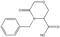 4-Benzyl-5-oxomorpholine-3-carboxylic Acid Chemical Structure