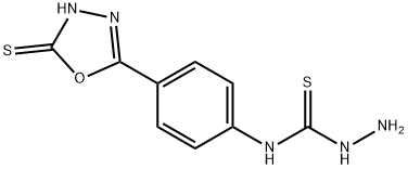 4-(4-(5-Mercapto-1，3，4- oxadiazol-2-yl)phenyl) thiosemicarbazide Chemische Struktur