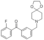 3'-[8-(1，4-dioxa-8-azaspiro[4.5]decyl)methyl]-2-fluorobenzophenone Chemical Structure