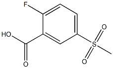 2-fluoro-5-methylsulfonylbenzoic acid Chemical Structure