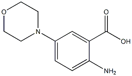 2-Amino-5-morpholinobenzoic Acid Chemical Structure