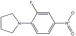 1-(2-Fluoro-4-nitrophenyl)pyrrolidine 化学構造