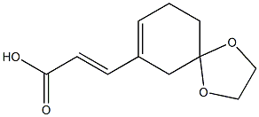 (2E)-3-{1，4-Dioxaspiro[4.5]dec-7-en-7-yl}prop-2-enoic acid Chemical Structure