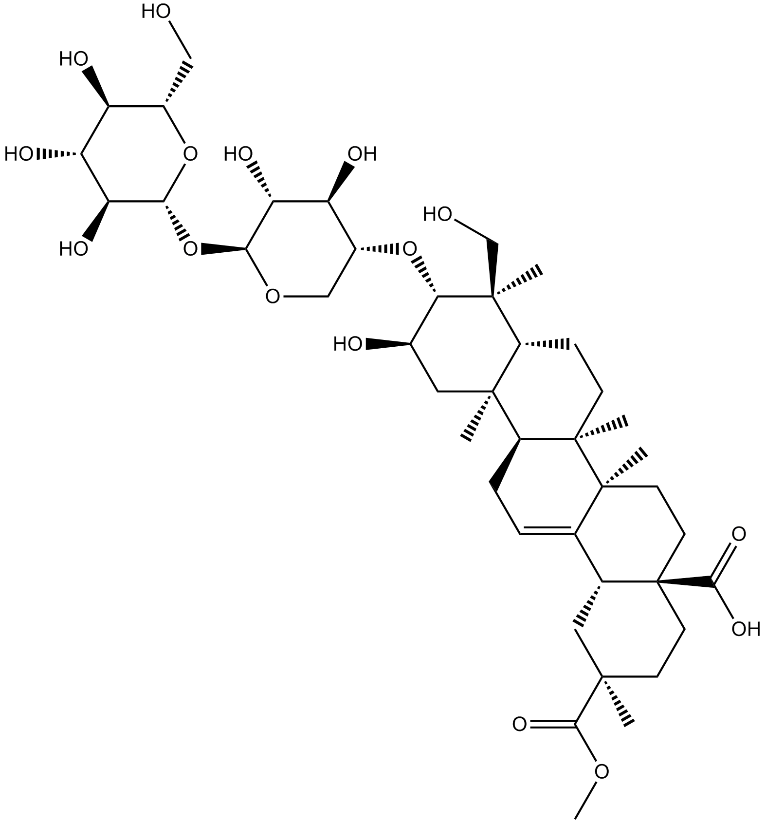 EsculentosideA 化学構造