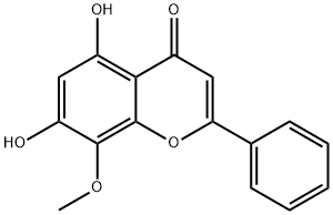 Wogonin  Chemical Structure