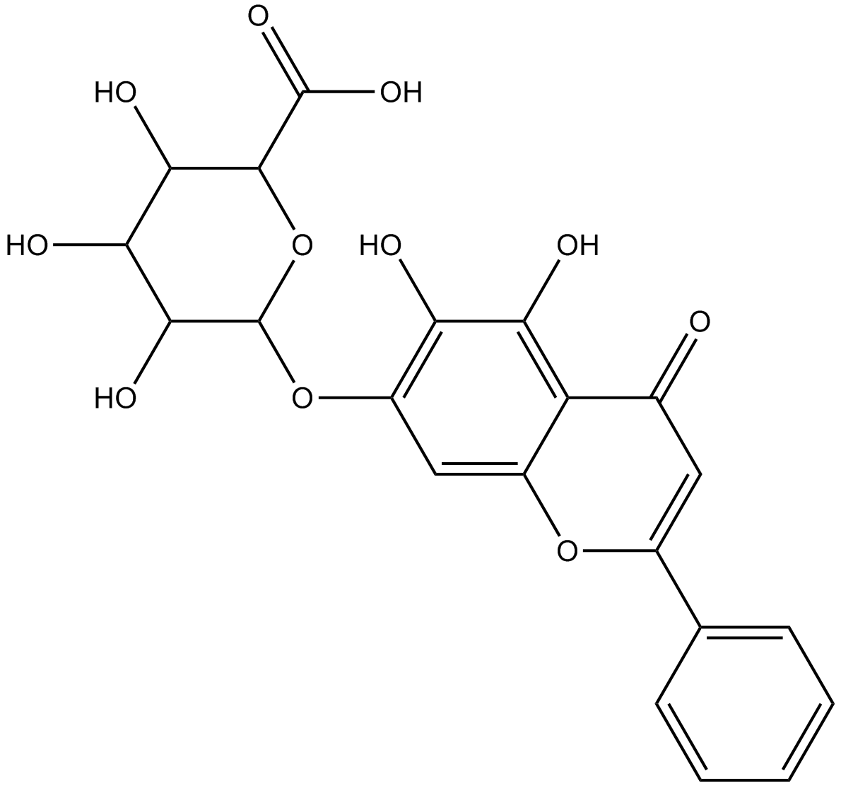 Baicalin  Chemical Structure