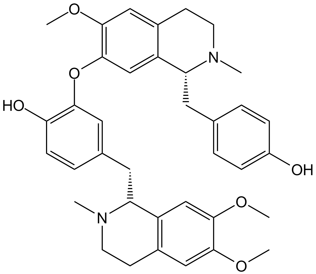 Liensinine التركيب الكيميائي