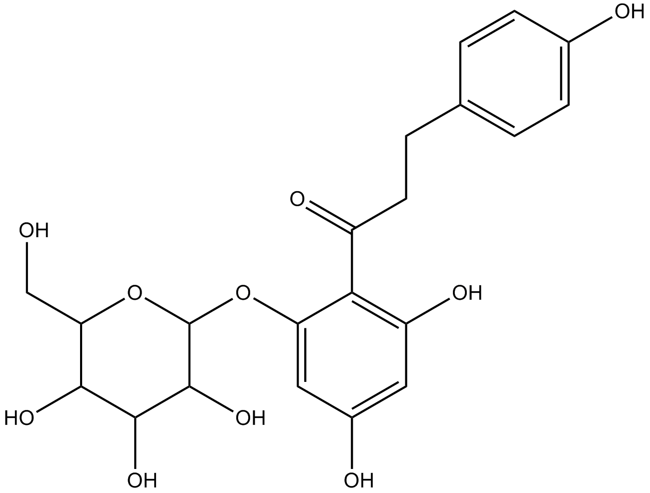 Phloridzin  Chemical Structure