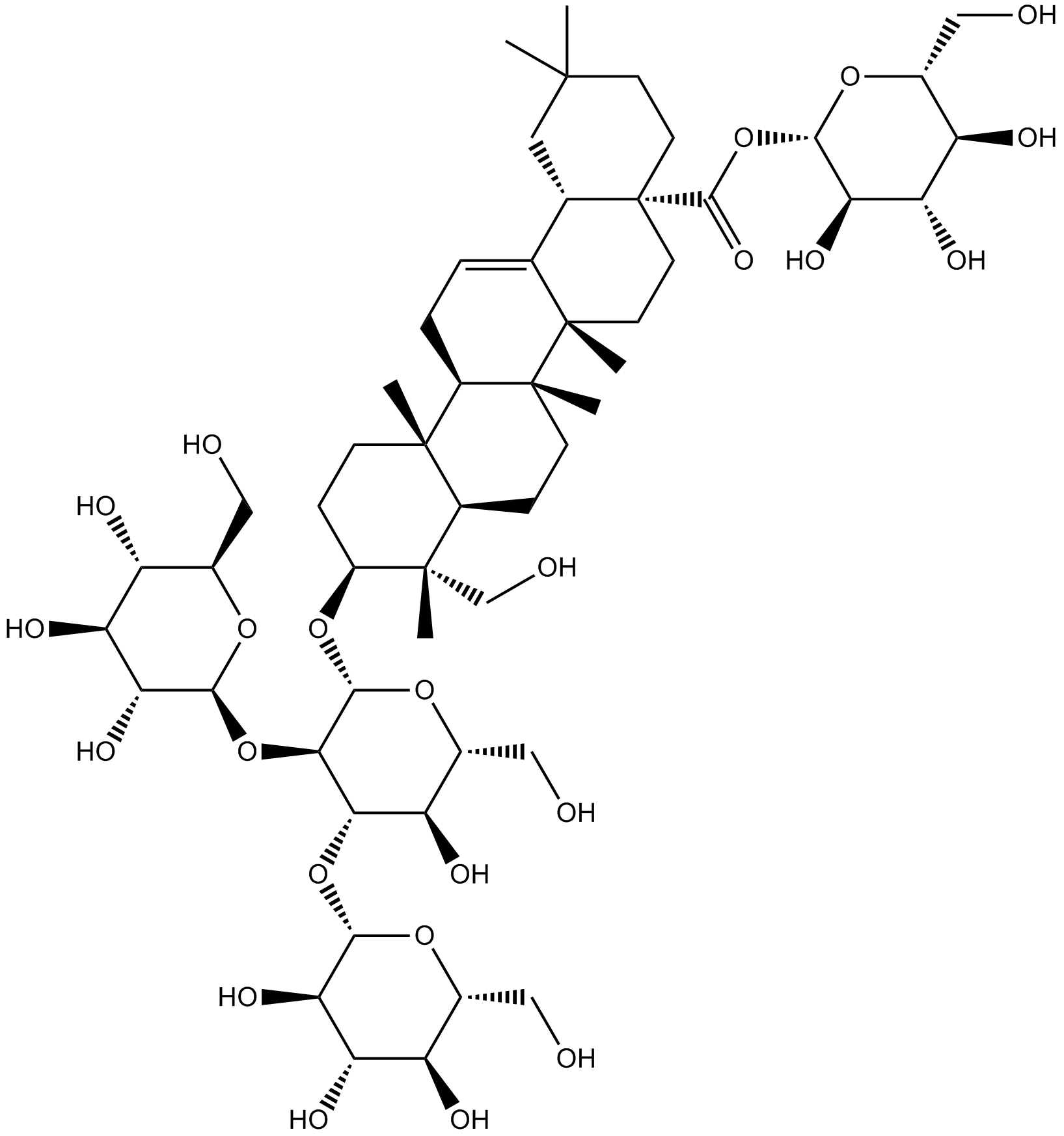 Araloside VII Chemische Struktur