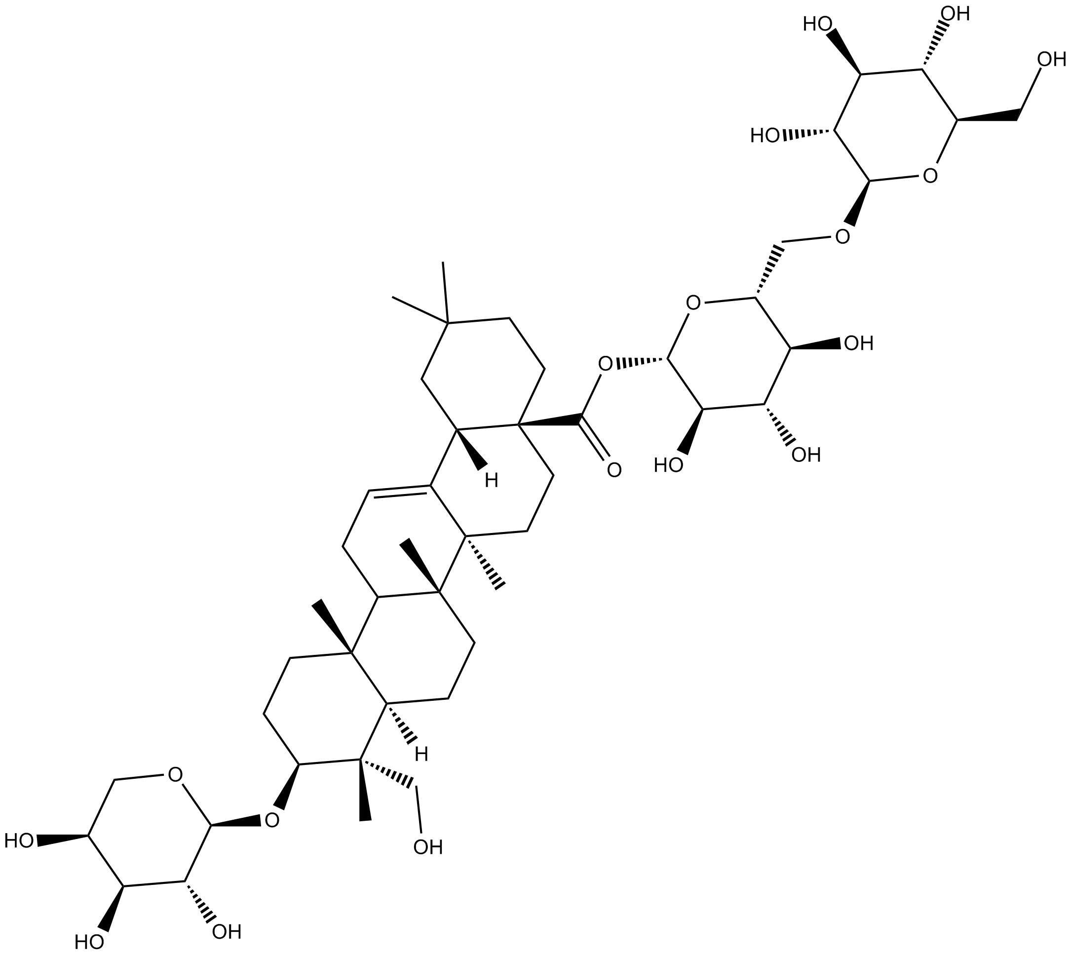 Asperosaponin VI  Chemical Structure