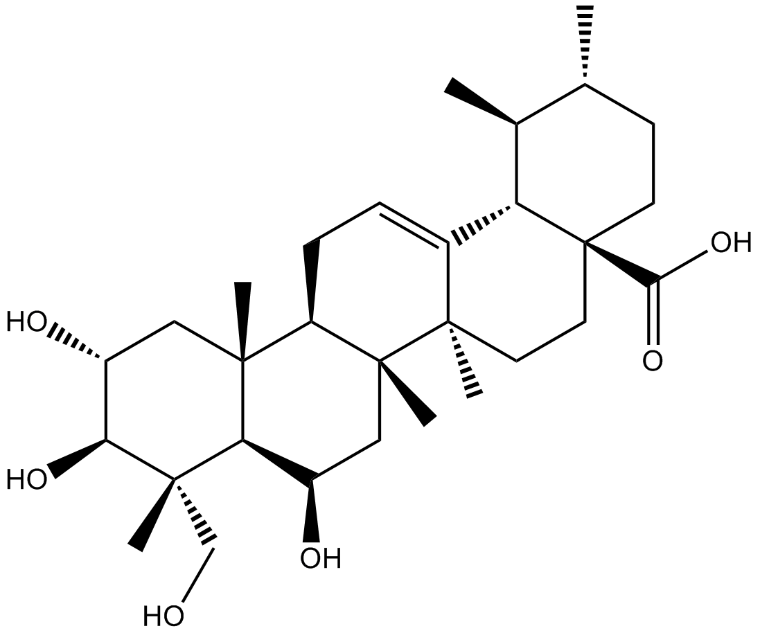 Madecassic acid 化学構造