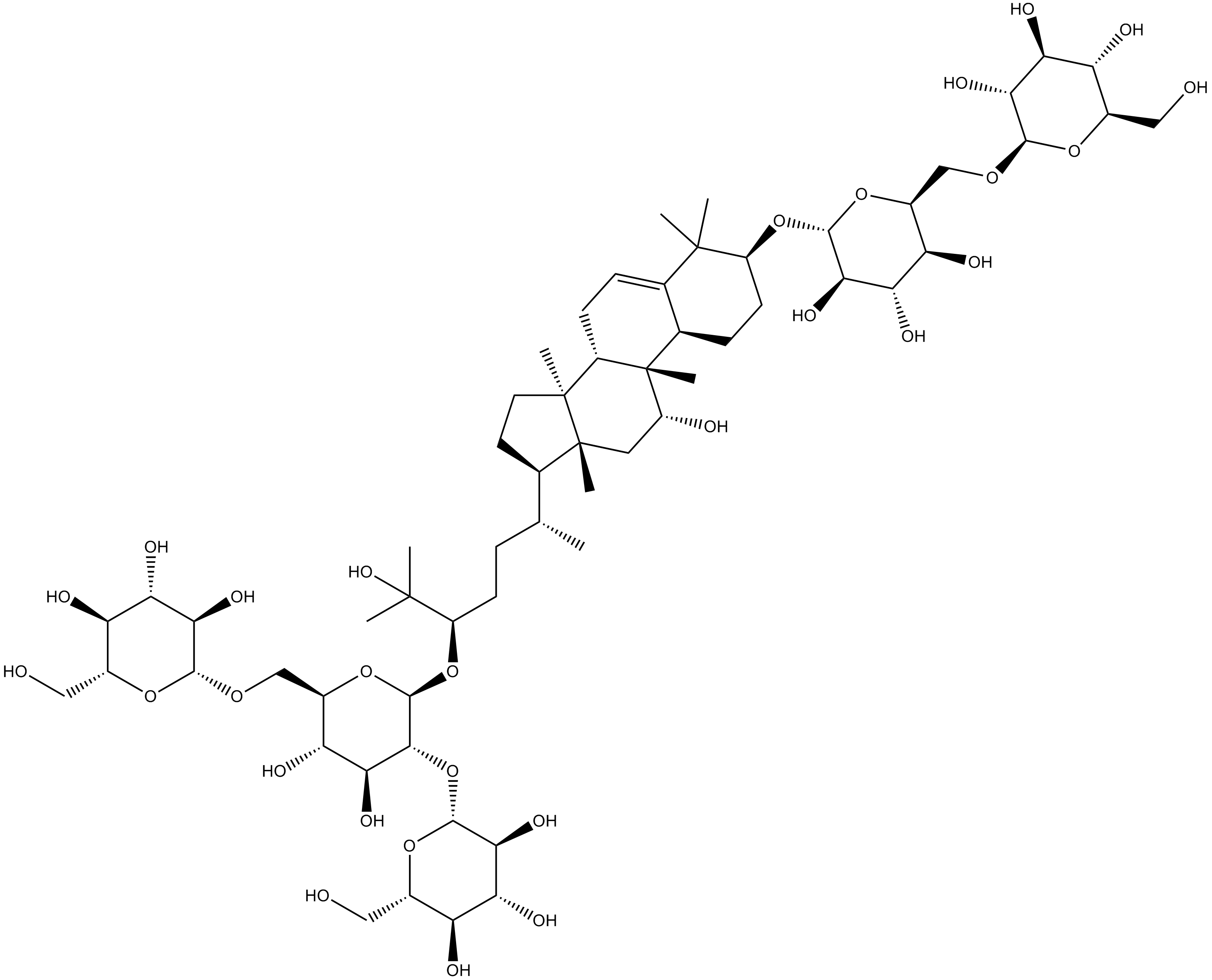Mogroside V Chemische Struktur