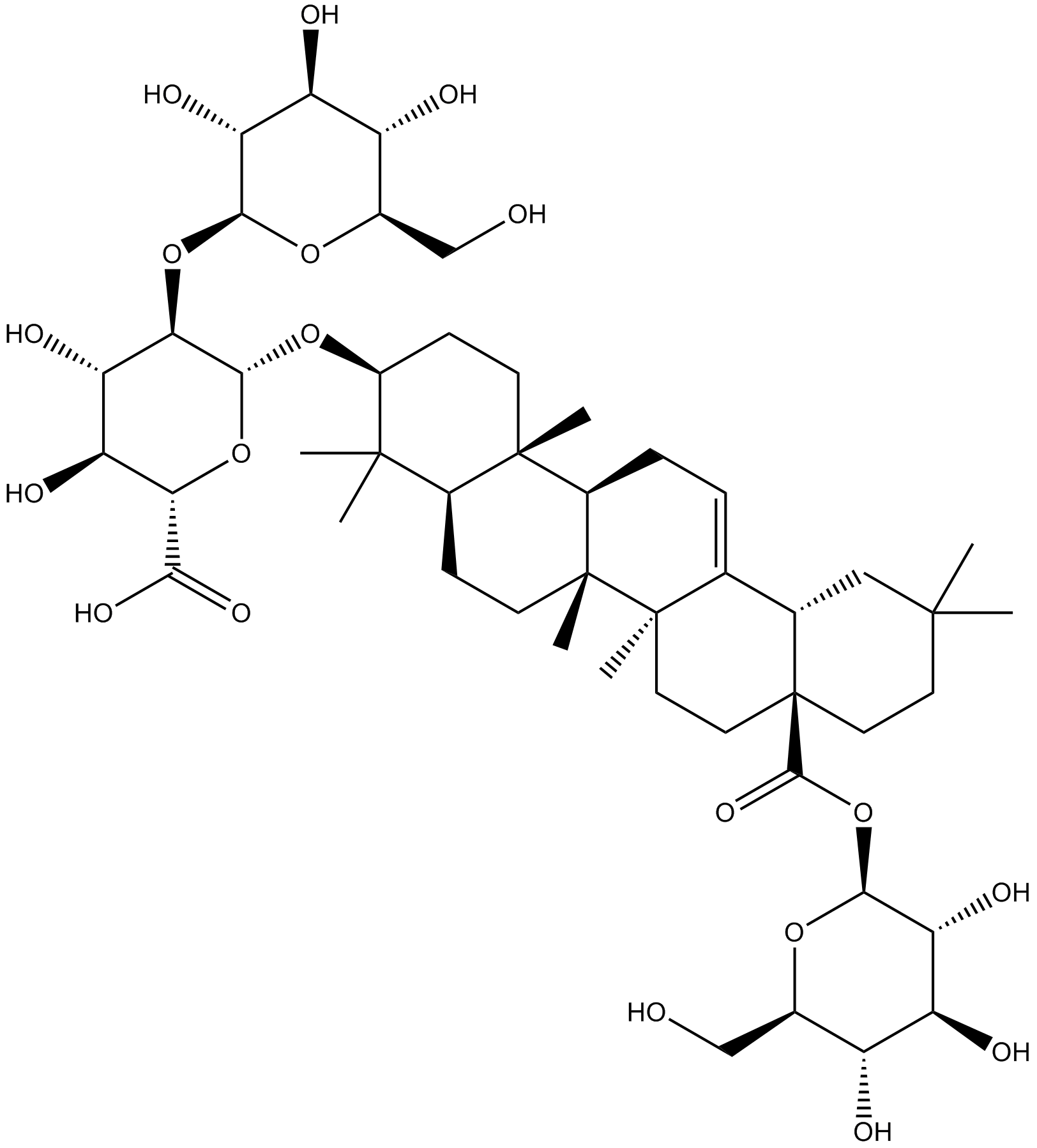 Ginsenoside Ro  Chemical Structure
