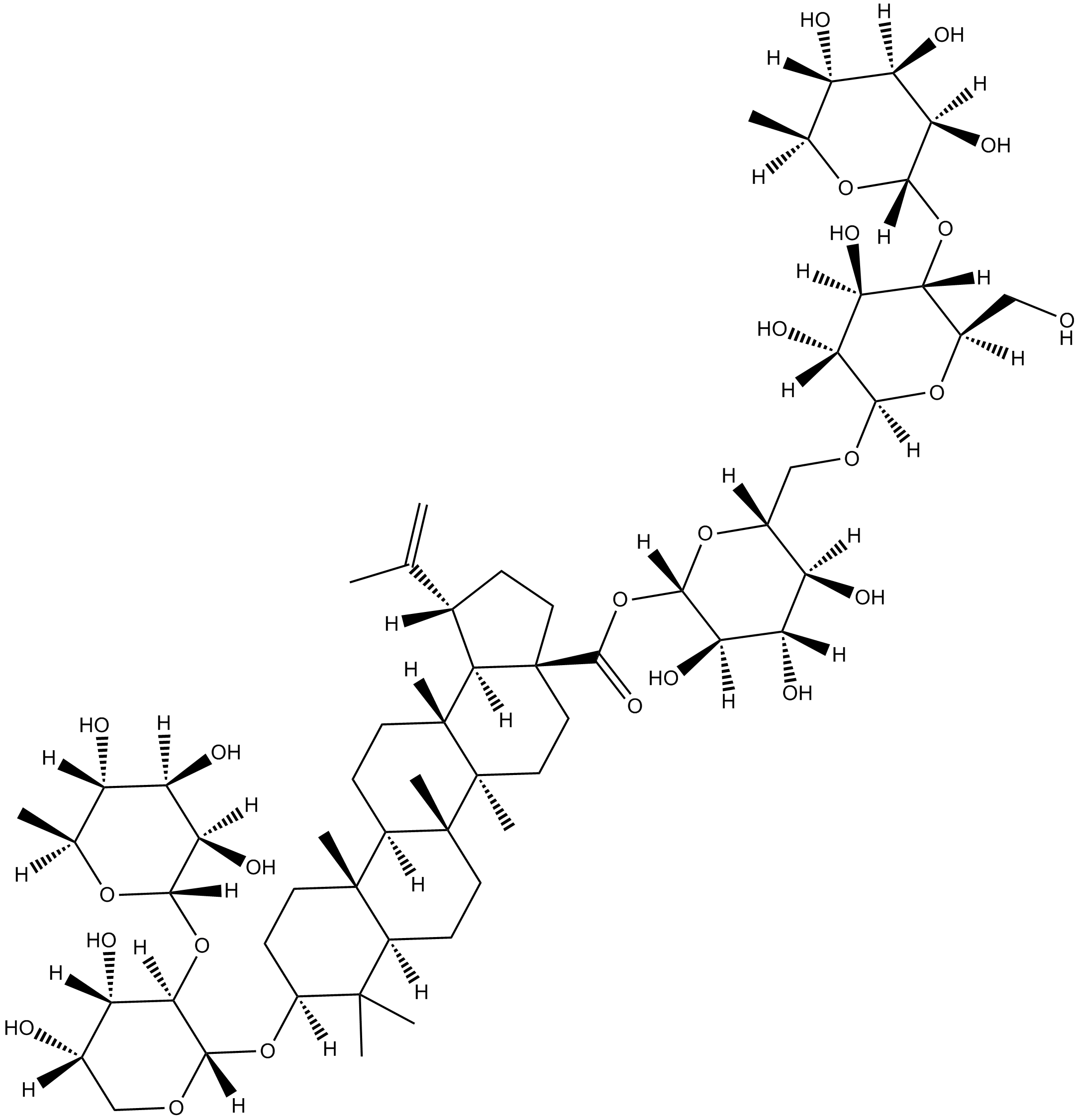 Cussosaponin C التركيب الكيميائي