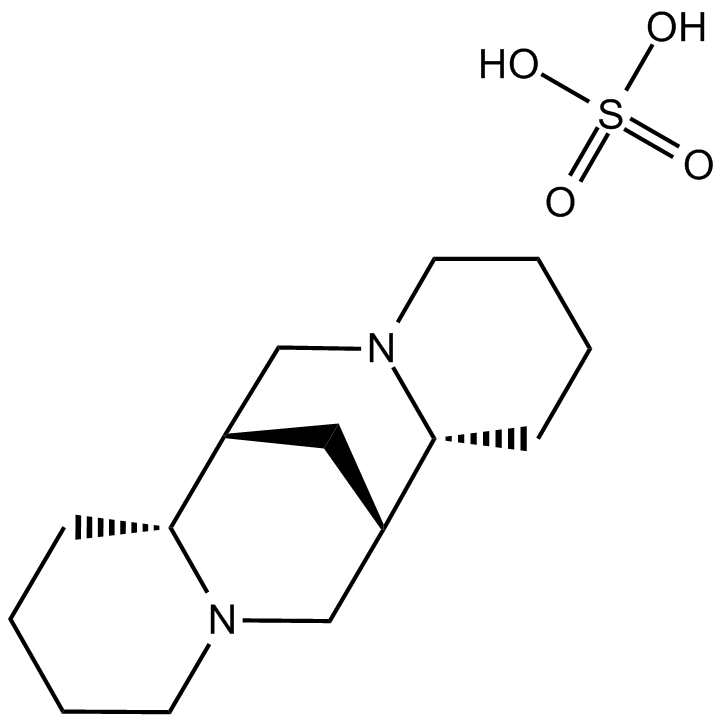 Sparteine sulfate 化学構造