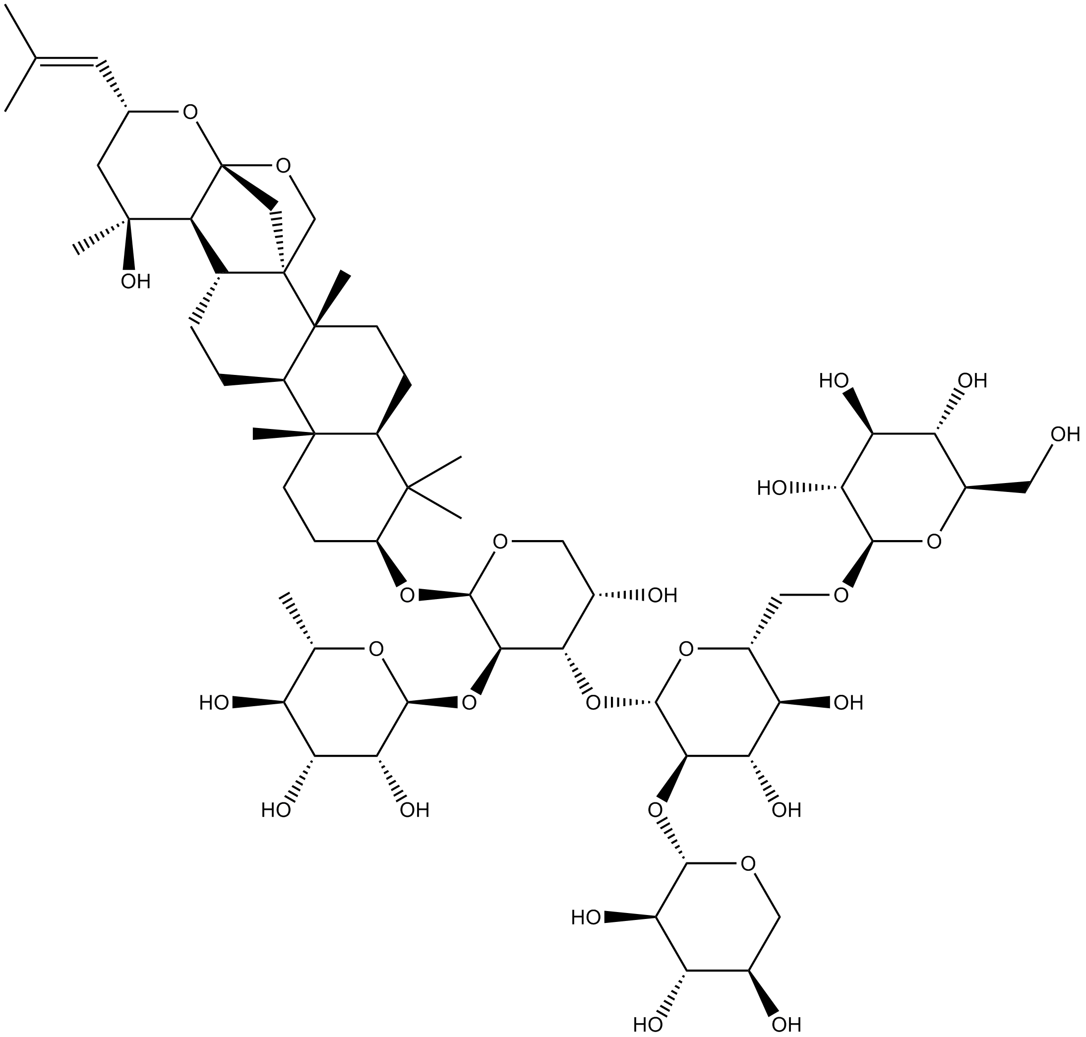 Jujuboside A  Chemical Structure