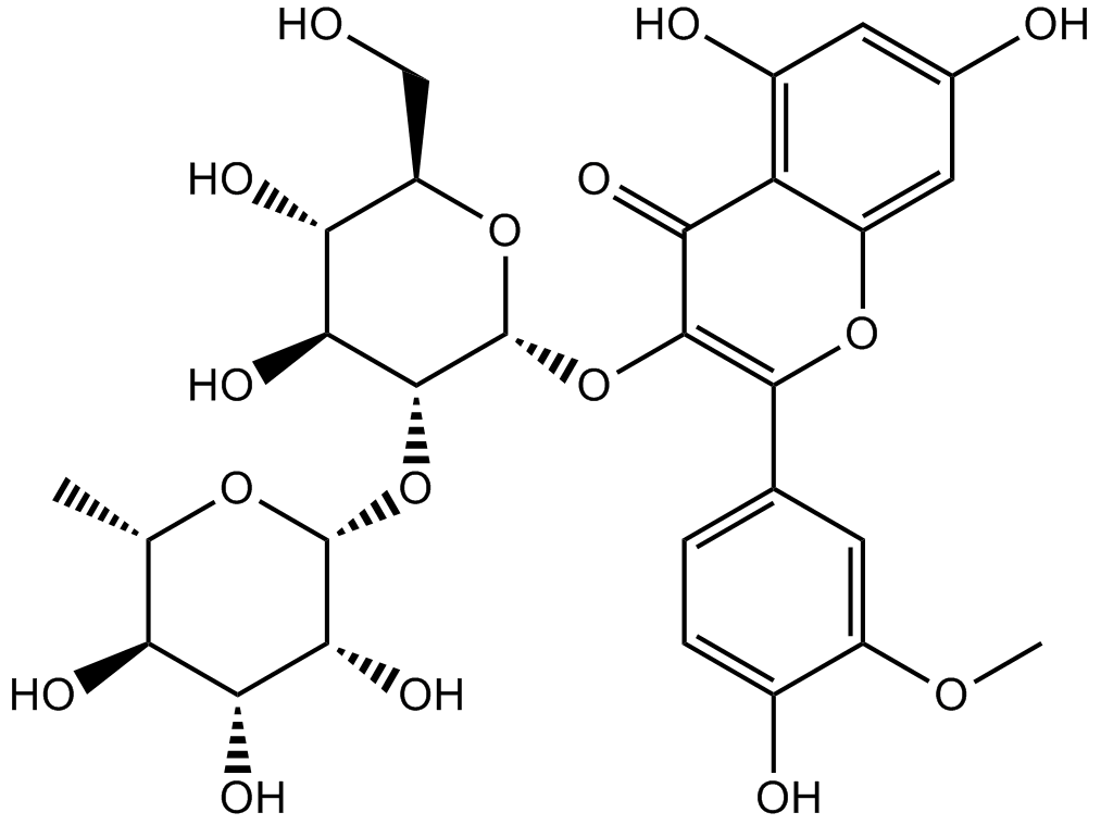 Isorhamnetin-3-O-neohespeidoside التركيب الكيميائي