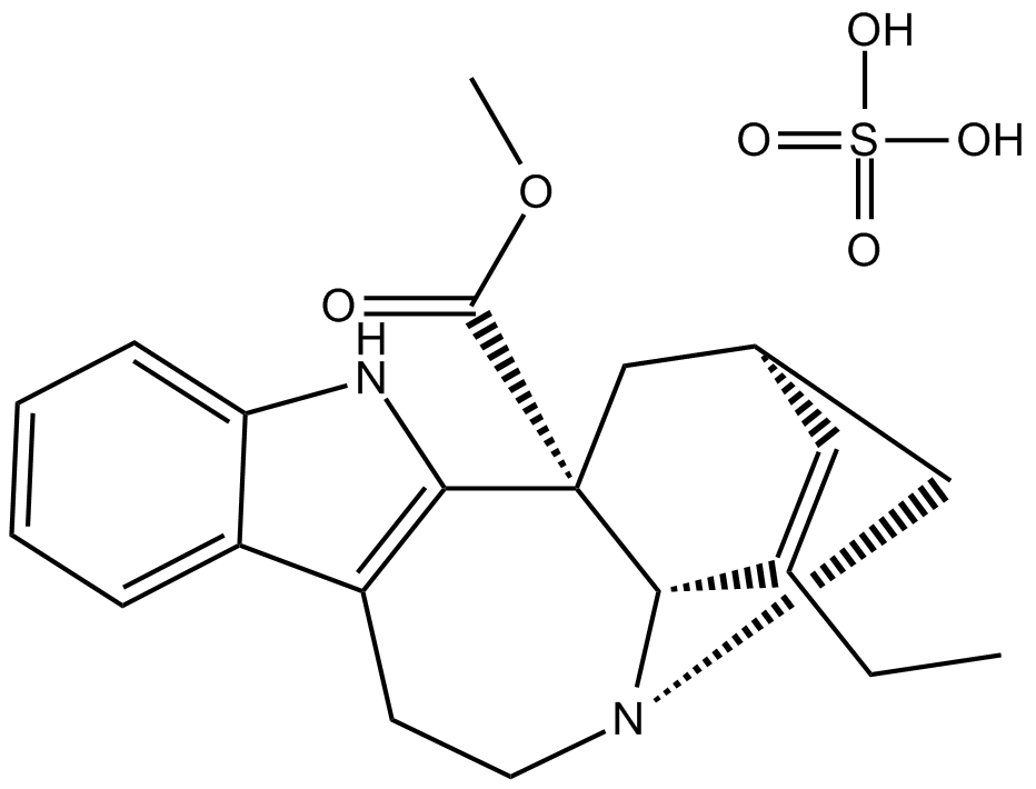 Catharanthine Sulfate 化学構造