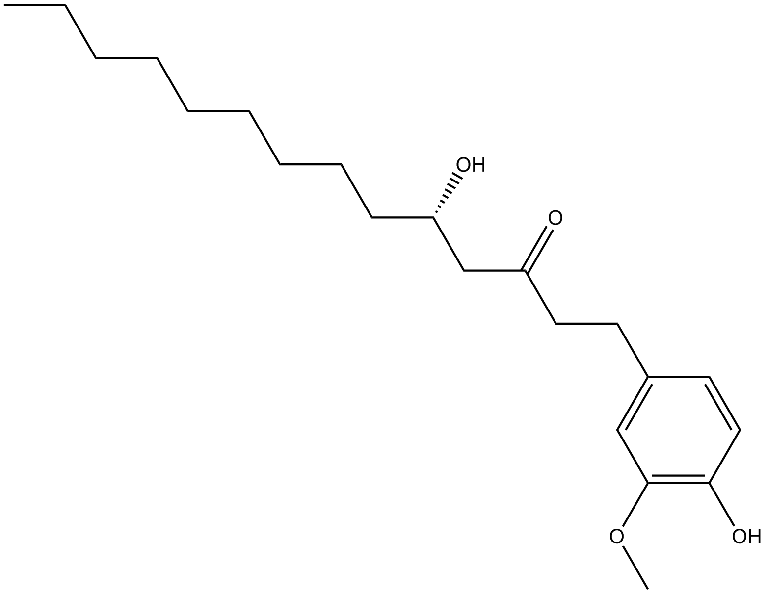 10-Gingerol  Chemical Structure