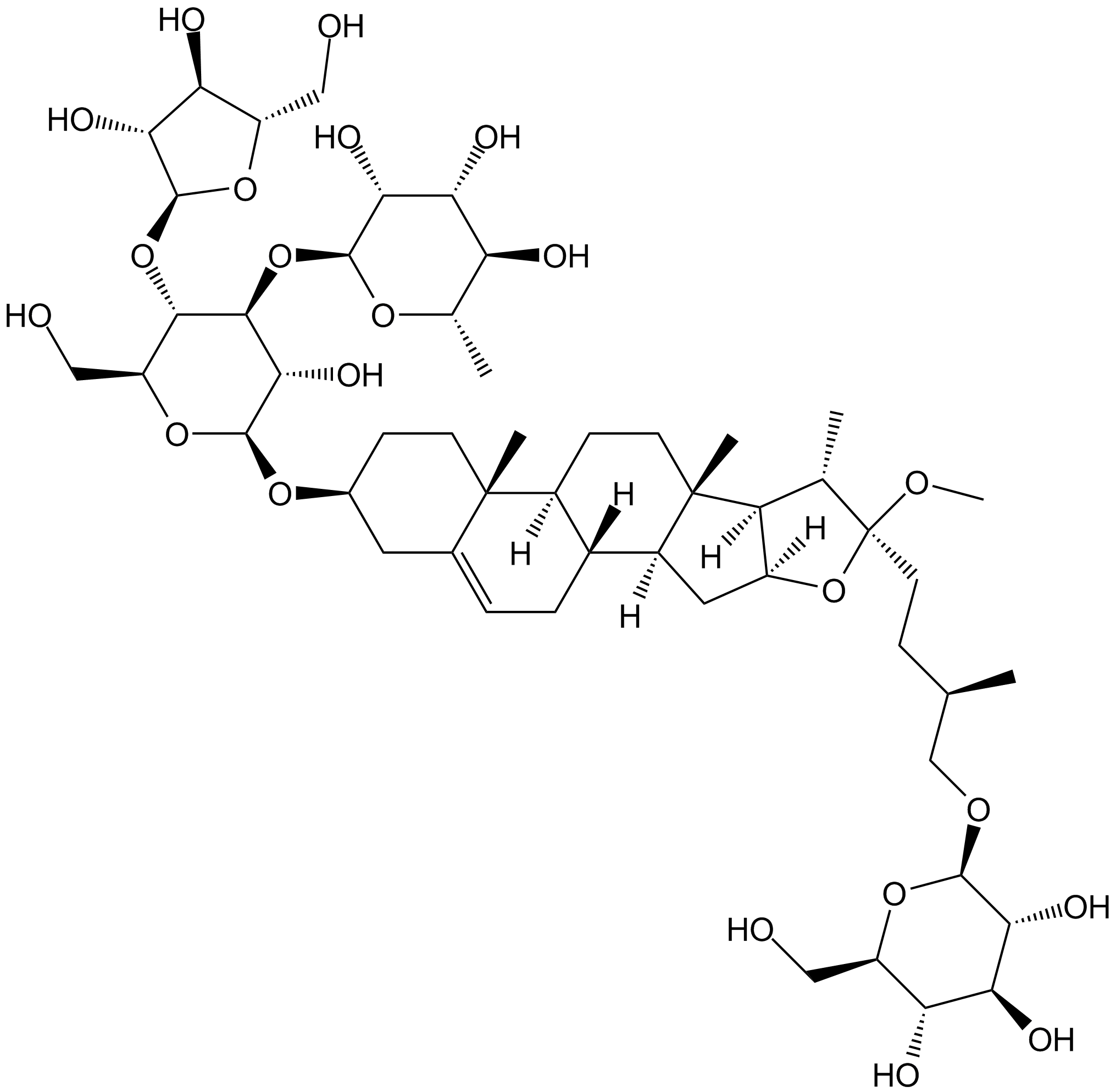 Polyphyllin VII  Chemical Structure