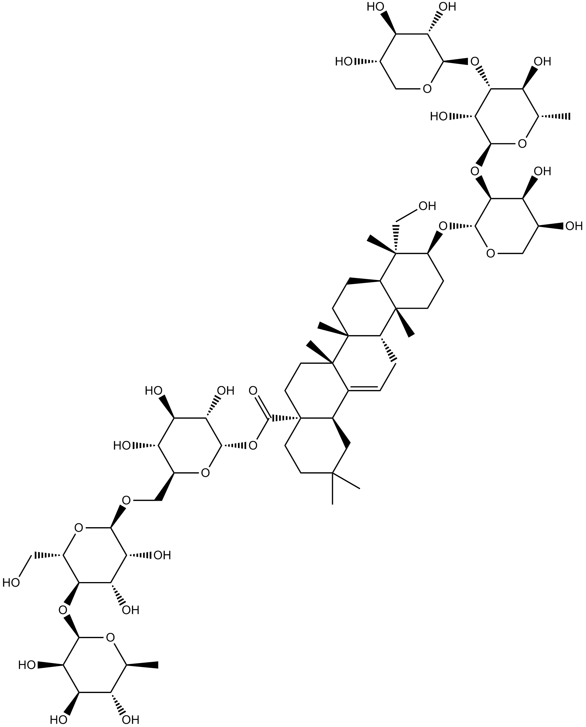 Huzhangoside D Chemical Structure