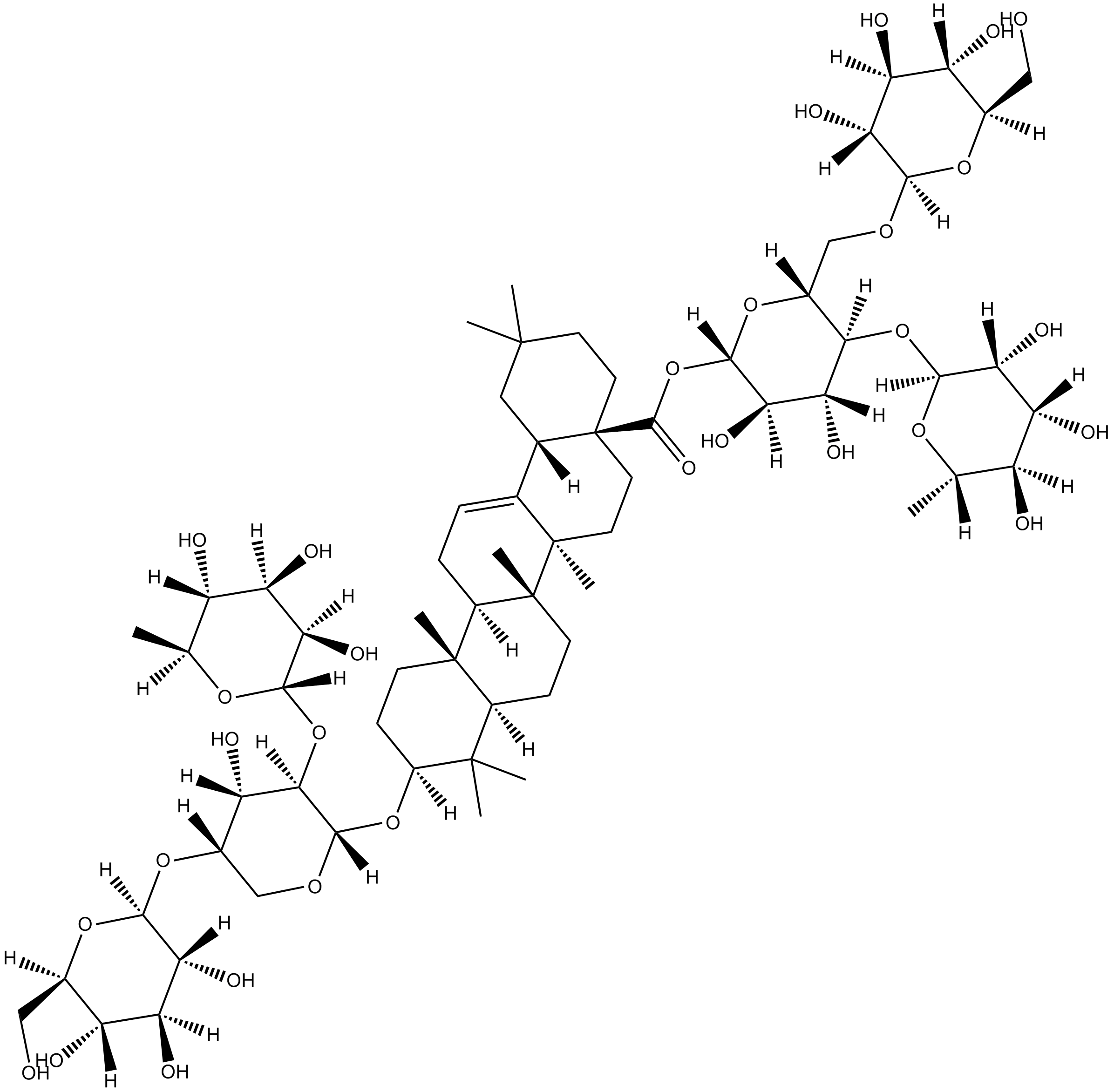 Hederacolchiside E Chemical Structure