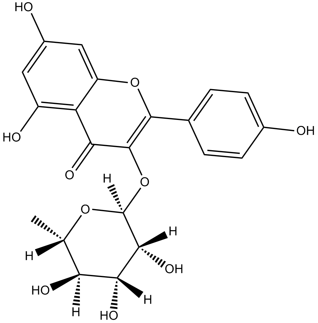 Kaempferol-3-O-glucorhamnoside التركيب الكيميائي
