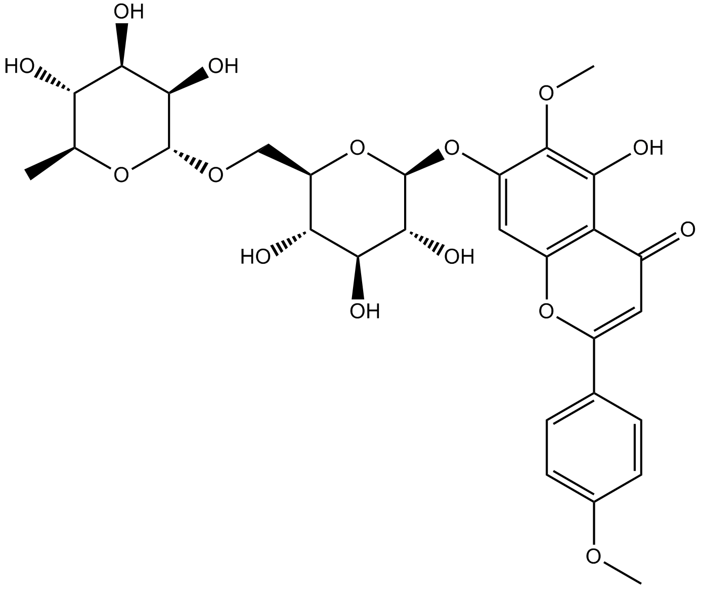 Pectolinarin التركيب الكيميائي