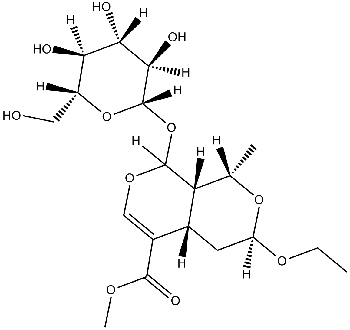 7-O-ethyl-morroniside Chemische Struktur