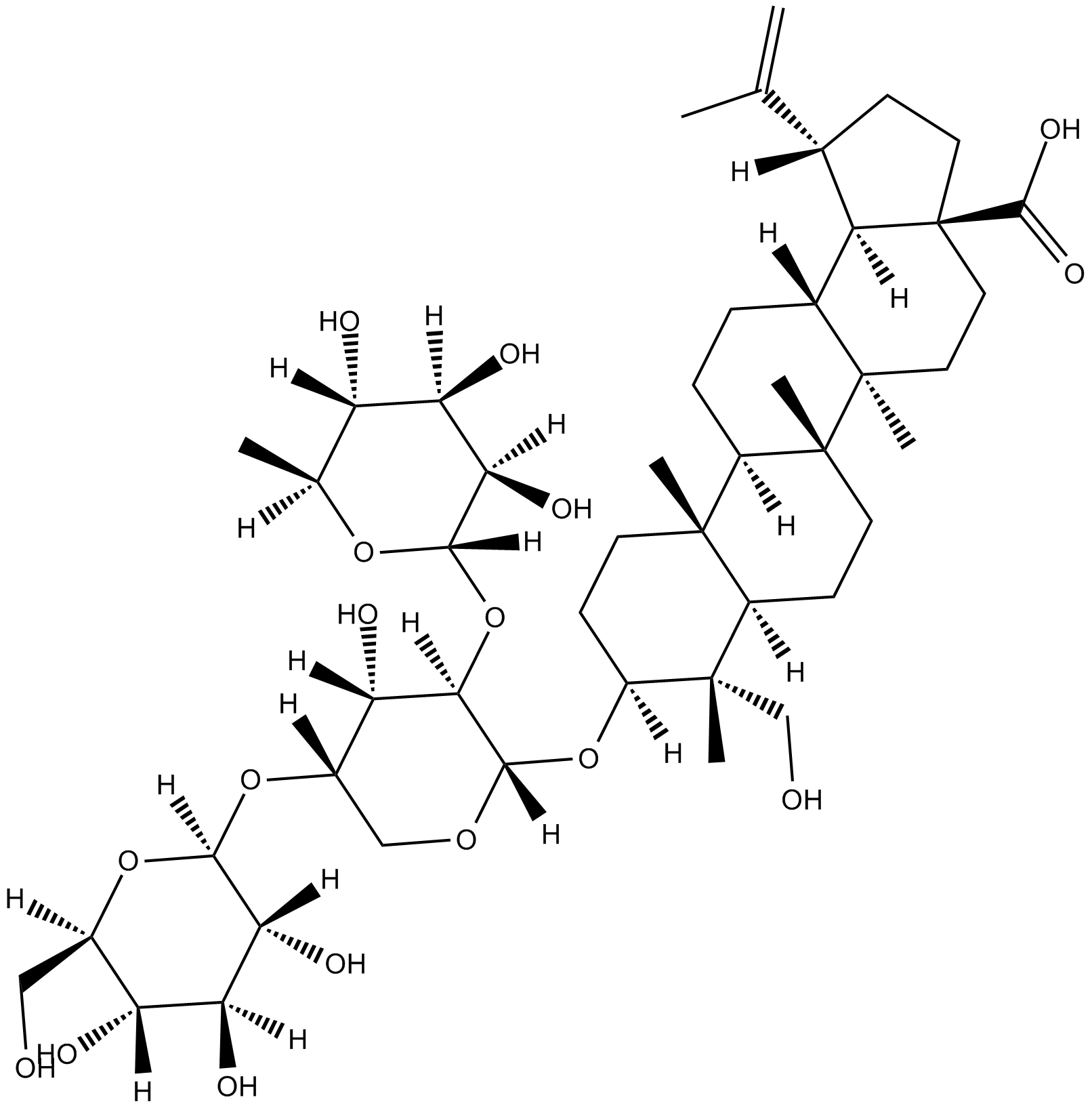Pulsatilla saponin D Chemical Structure